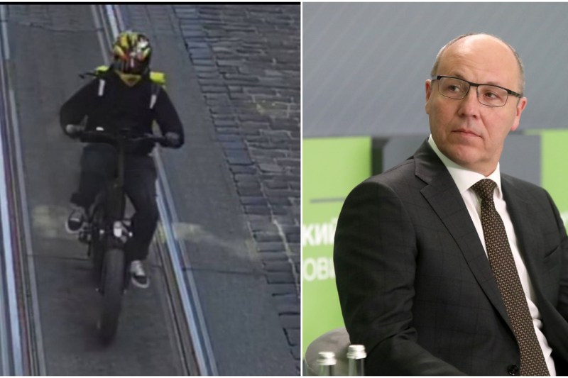 Filmul asasinatului din Liov: criminalul s-a deghizat in livrator și a tras de mai multe ori în deputatul Andrii Parubii