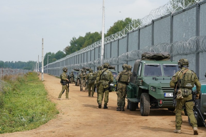 Trupe poloneze patrulează granița cu Belarus, în estul țării, august 2025 Foto: Profimedia