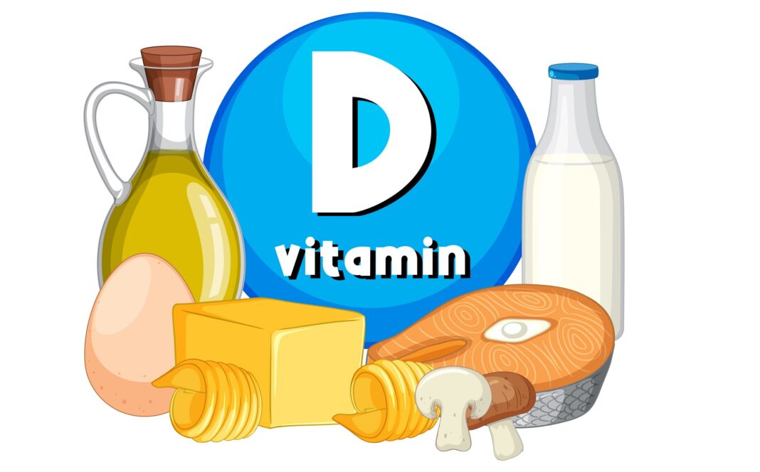 Educational Group of Food Containing Vitamin D