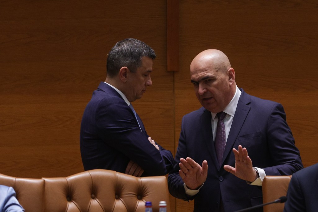 Sorin Grindeanu și Ilie Bolojan. Inquam Photos / Octav Ganea