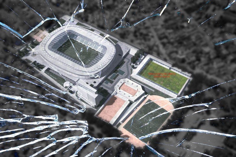 Proiectul stadionului „Gheorghe Hagi" din Constanța. Colaj: Ion Mateș / Hotnews