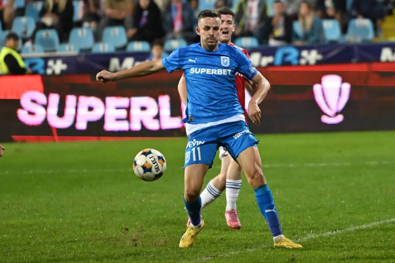 SuperLiga: Căpitanul Universității Craiova și-a aflat pedeapsa după eliminarea din meciul cu Dinamo
