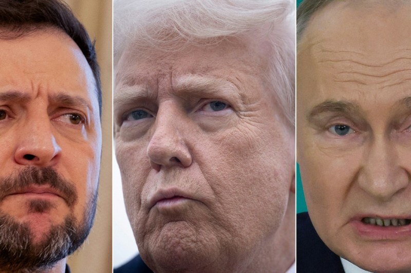 Volodimir Zelenski, Donald Trump și Vladimir Putin Foto: YURI KOCHETKOV / AFP / Profimedia