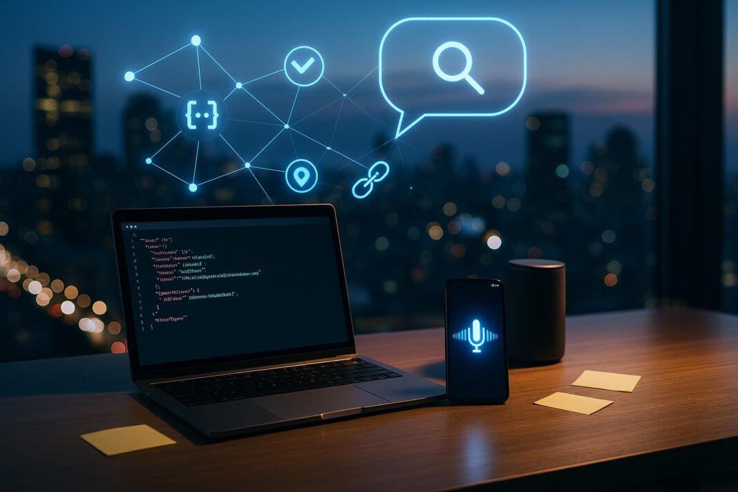 Schema markup și SEO off‑page pentru căutări vocale: ce funcționează azi, fără fum și oglinzi