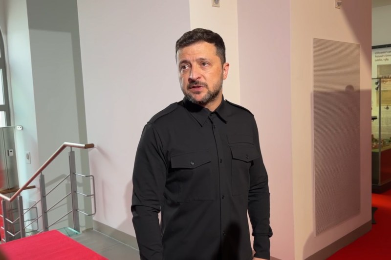 Volodimir Zelenski, la summit-ul B9 din Vilnius. Foto: Hotnews