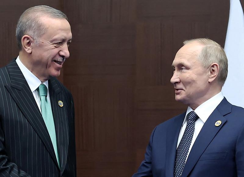 Recep Tayyip Erdogan și Vladimir Putin, Foto: Handout / AFP / Profimedia
