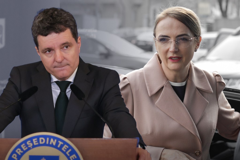 Nicușor Dan și Lia Savonea. Foto: Inquam Photos. Colaj: Ion Mateș