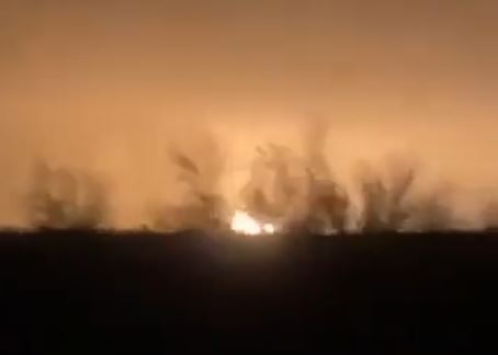 VIDEO Incendiu masiv într-un port rusesc cheie de la Marea Azov după un atac cu drone