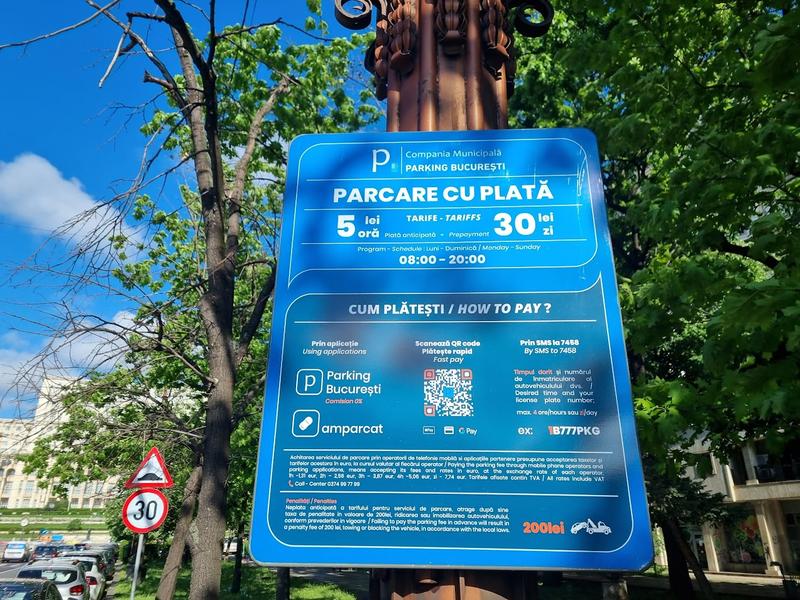 Parcare cu plata, Foto: Hotnews / Catiușa Ivanov