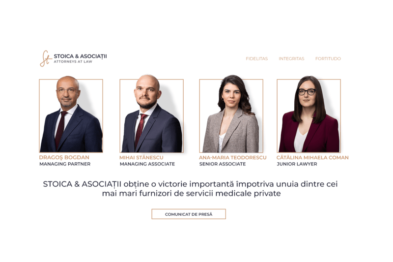 STOICA & ASOCIAȚII obține o victorie importantă împotriva unuia dintre cei mai mari furnizori de servicii medicale private
