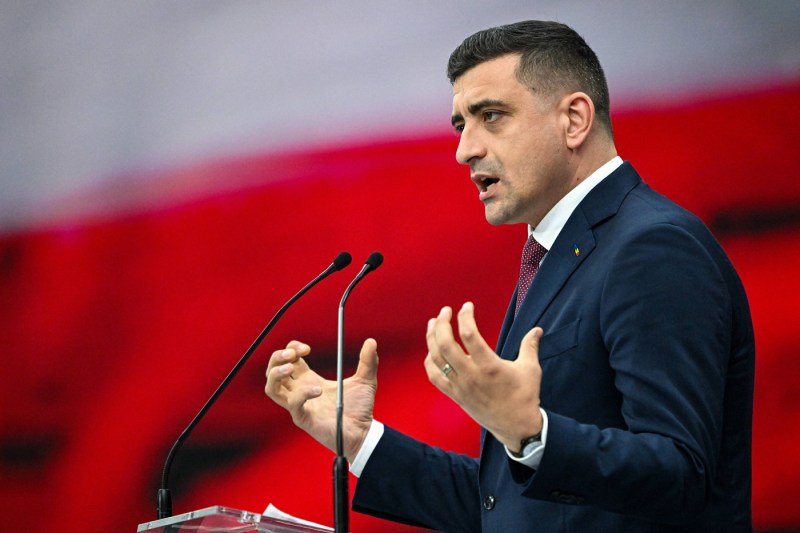 George Simion, la conferința conservatorilor, 27 mai 2025. Foto: Profimedia