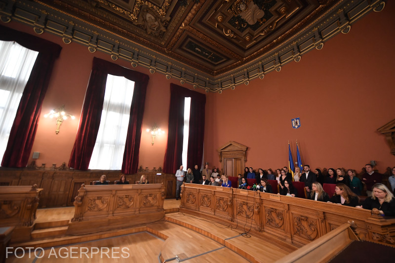 Conferința de presă a Curții de Apel București din 11 decembrie 2025. Foto: Grigore Popescu / Agerpres