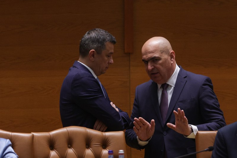 Sorin Grindeanu și Ilie Bolojan. Inquam Photos / Octav Ganea