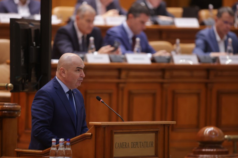 Ilie Bolojan, în plenul Parlamentului, 7 septembrie 2025. Foto: Inquam Photos / George Călin