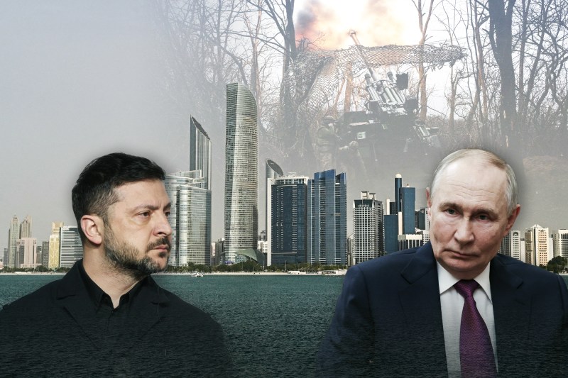 Volodimir Zelenski și Vladimir Putin. Foto: Profimedia. Colaj: Ion Mateș / Hotnews