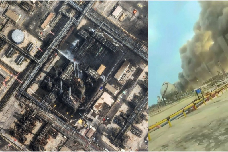 Cea mai mare rafinărie din Arabia Saudită, Ras TAnura a Saudi Aramco, lovită de drone iraniene (foto: Profimedia) / România a importat, anul trecut, 11,4 milioane de tone de țiței, însă jumătate din această cantitate a venit din Kazahstan. Din Golf au venit cantități marginale.