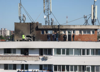 Drona rusească prăbușită pe un bloc din Galați: Ce spune compania unde este asigurat cel mai avariat apartament