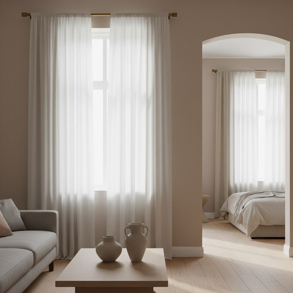 Sine de perdea pentru ferestre moderne în living și dormitor: ghid complet de design interior