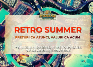 Divertiland Water Park se redeschide pe 18 iunie 2026 – Vara aceasta se poartă RETRO!