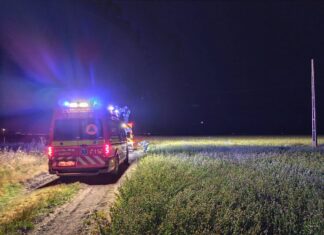 Căutări în noapte la marginea Buzăului după ce un trecător a anunțat la 112 un obiect luminos care a căzut din cer