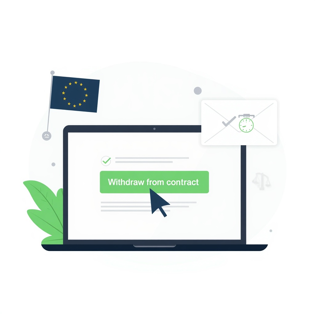 Buton Retragere din Contract WooCommerce