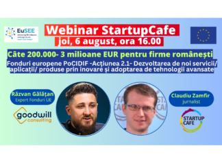 WEBINAR, joi, 6 august, ora 16.00: Granturi IMM de câte 200.000 – 3.000.000 euro pe proiecte de AI, roboți și alte tehnologii de vârf