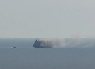 Explozie pe un petrolier lângă Sfântul Gheorghe